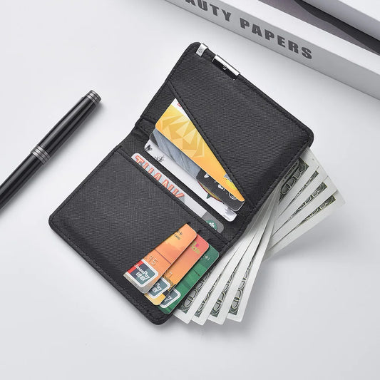 New Fashion Men's Wallet Vertical Short Business Multi-card Slot Holder Tight Men's Wallet